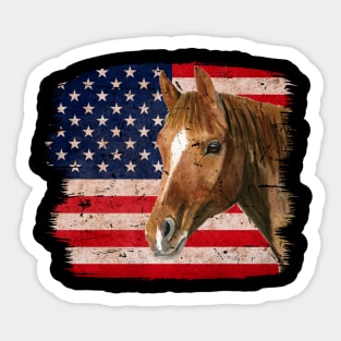 Derby USA Flag Horse Vintage Preakness Stakes Sticker